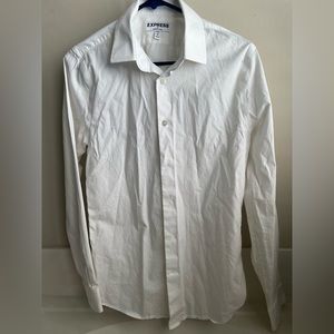 Express - extra slim, Size small, white, men’s button down shirt